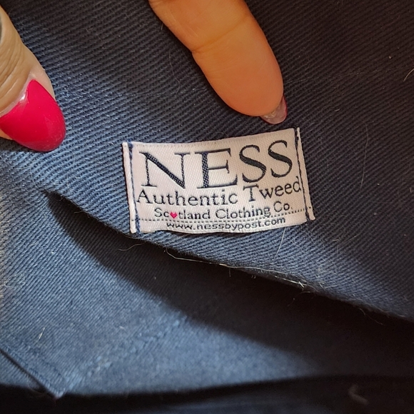 NESS Authentic Tweed Large Pink and Orange Travel Bag with Plaid Design - Picture 2 of 12